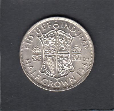 Beschrijving: 1/2 Crown  GEORGIUS VI  